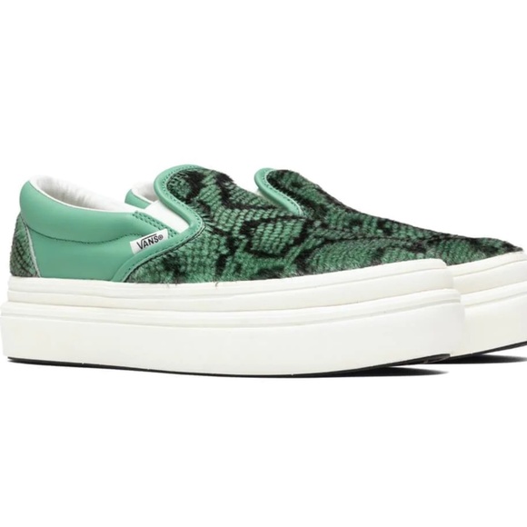 Vans Platform Super Comfy Cush Crème de Menthe  Sneakers Shoes - Picture 1 of 7